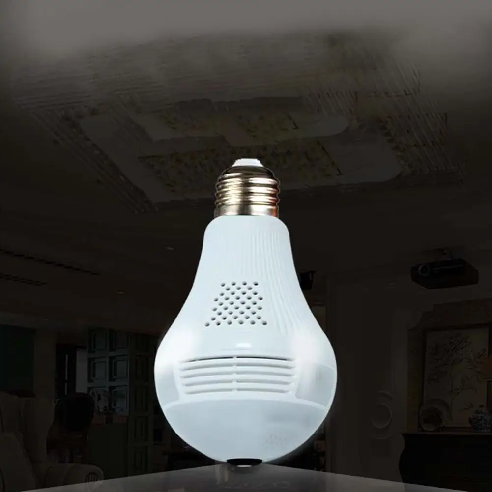 

Adeeing Intelligent Panoramic Wifi Light Bulb Camera for Home Security