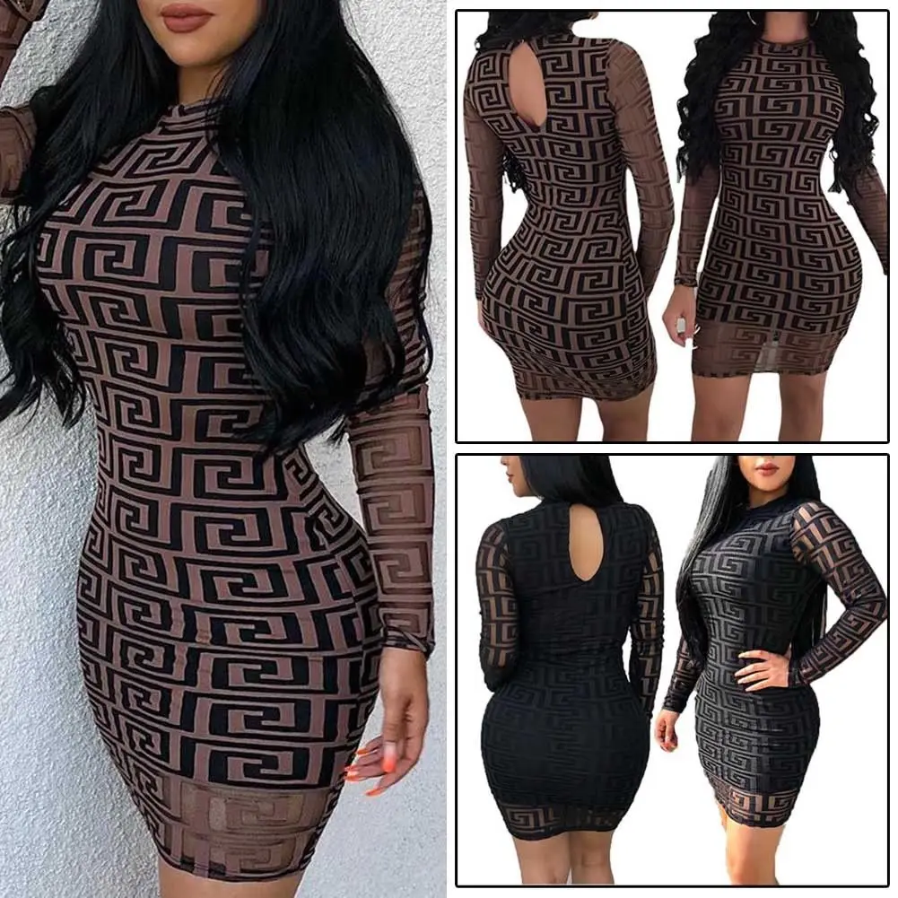 

2019 Newest Hot Women Casual Long Sleeve Bandage Bodycon Evening Party Short Mini Dress Slim Fit Sexy Dresses