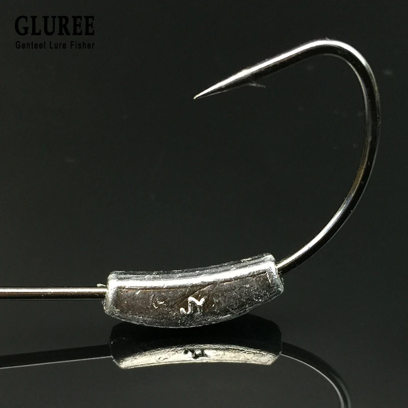 GLUREE 10 шт./партия 2 г 5 3 25 7 рыболовный крючок с свинцовой рукояткой рыболовные