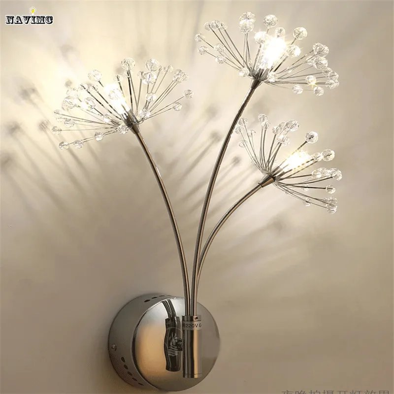 

Modern LED Wall Lamps Wall Light Sconces Bedside Reading Light Dandelion Design Wall Decors for Bedroom Night Light