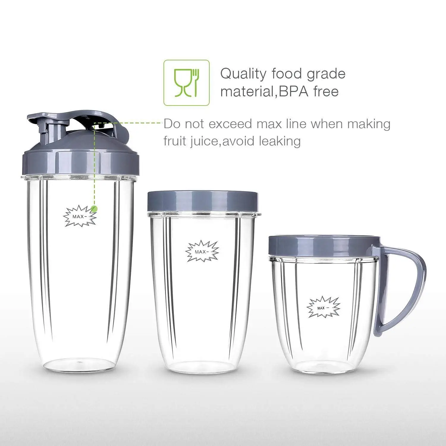 Deluxe Upgrade Parts kit ULTIMATE Cups & Blade &Top Gear & Gaskets & Shock Pad Replacement Set for High-Speed Blender/Mixer Sy