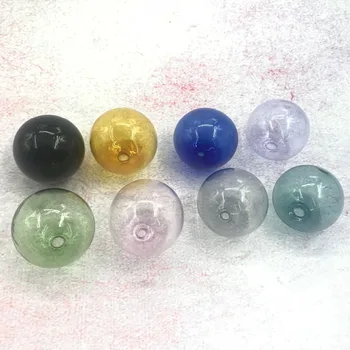 

100pcs/lot 30mm Mix Color Globe Glass bubble Bottle Vial For Ring Earring Pendants round glass ball hollow diy jewelry finding