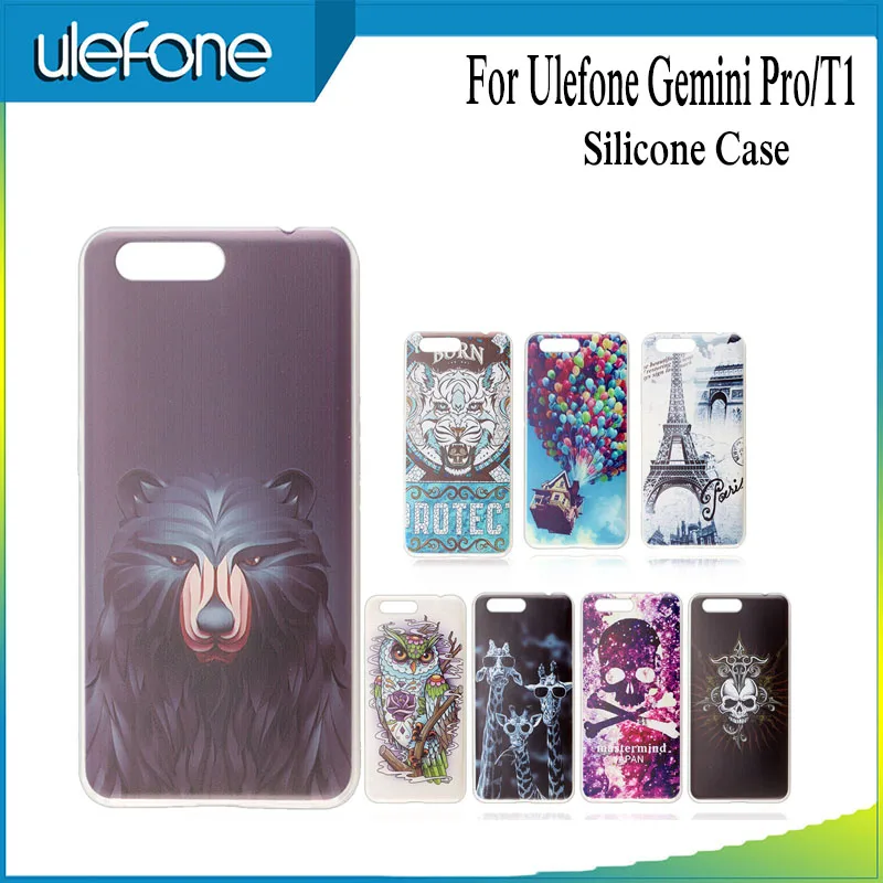 Для Ulefone Gemini pro T1 силиконовый чехол с рисунком 5 ''для Мягкий Чехол в виде