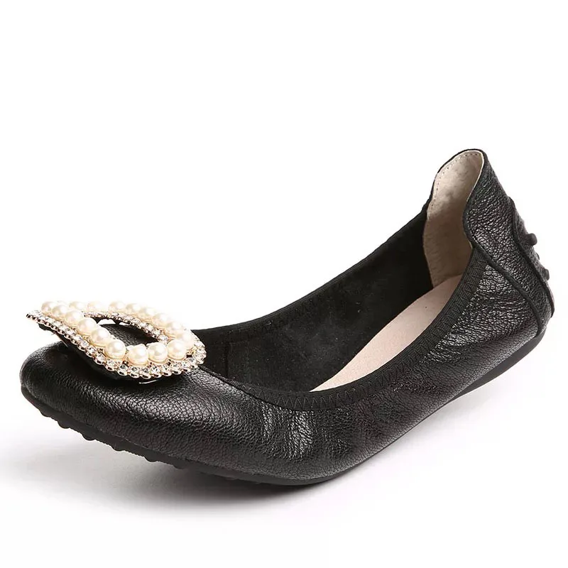 

Fashion Designer Famous Brand Leather Casual Shoes Women Women Wedge Flat Shoes Ballet Flats A Gym Shoes