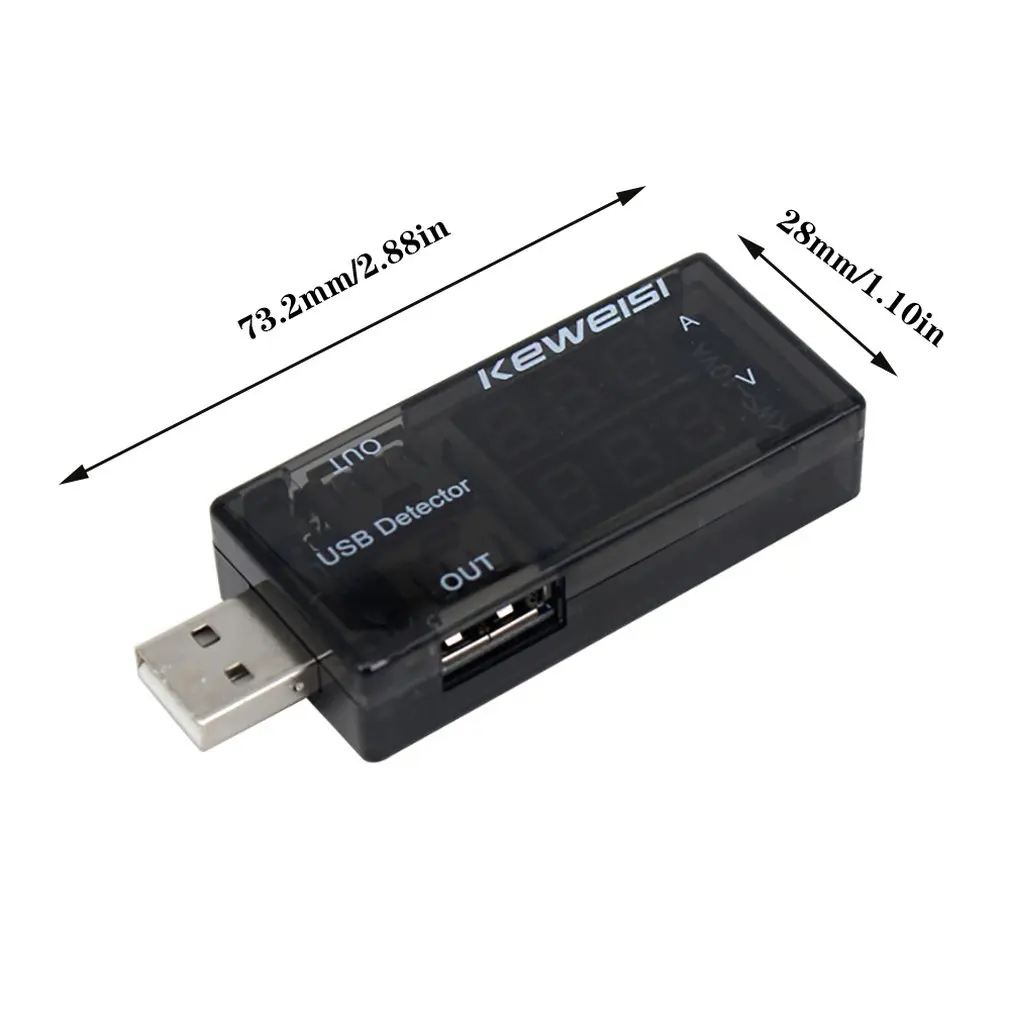 USB Current Voltage Charging Detector Mobile Power Current and Voltmeter Ammeter Voltage USB Charger Tester Double Row