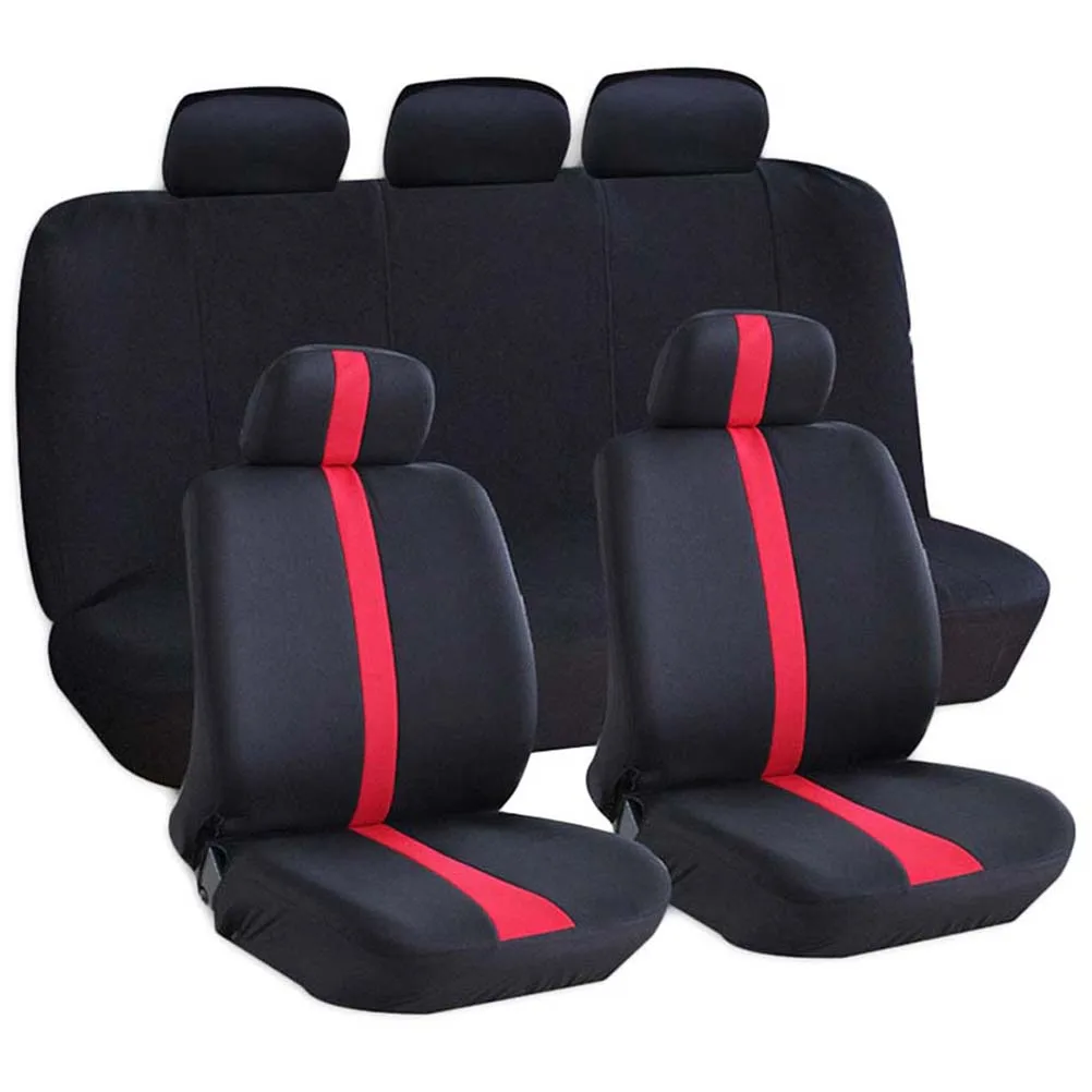 9Pcs/Set Universal Car Seat Cover Full Seat Covers Auto Interior