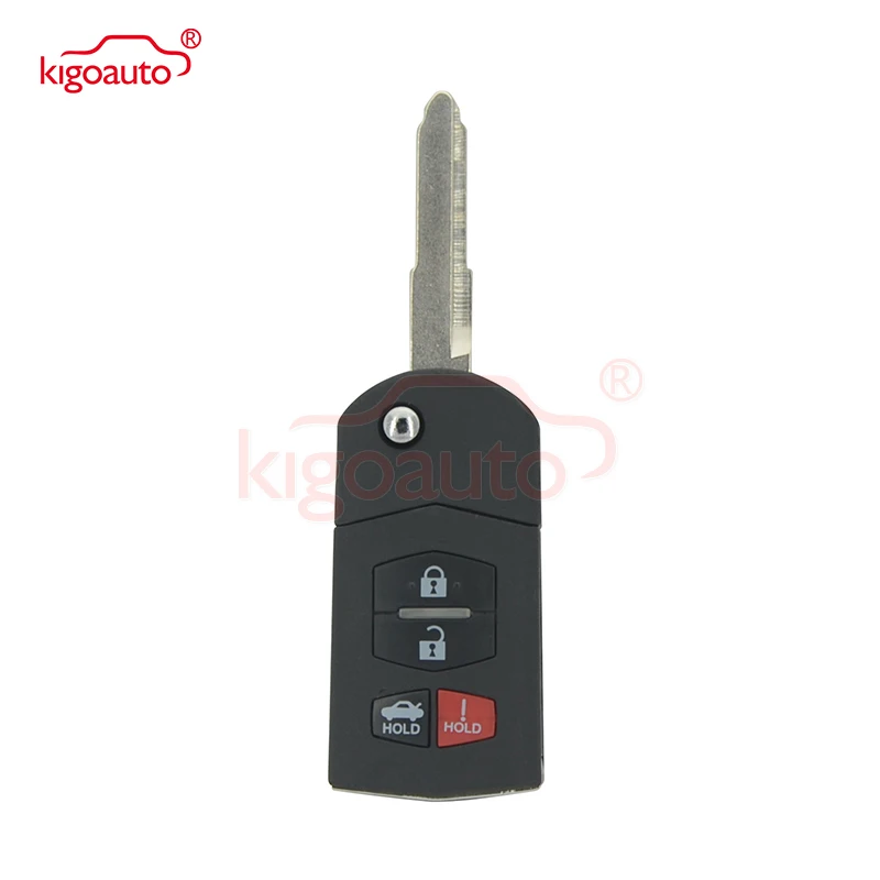 Kigoauto 315MH 4D63 BGBX1T478SKE125 01 Flip 3 + 1 4 кнопки дистанционного ключа брелок для Mazda 6 MX 5 Miata CX 7