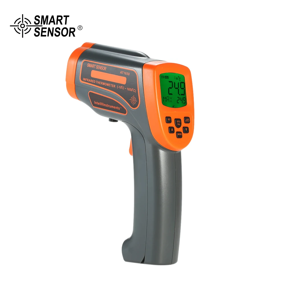 

SMART SENSOR AT1650/AT1350/AT1150 Temperature Instruments USB Non-contact IR Infrared Thermometer Digital Temperature Tester