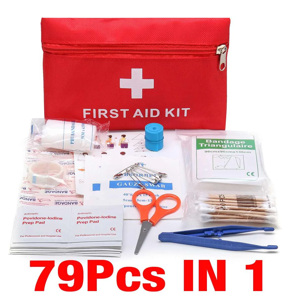 79Pcs Mini Safe Camping Hiking Car First Aid Bag Kit Medical Emergency Treatment Pack Outdoor Wilderness Survival huismerk kopen in de aanbieding 79Pcs Mini Safe Camping Hiking Car First Aid Bag Kit Medical Emergency Treatment Pack Outdoor Wilderness Survival huismerk kopen in de aanbieding