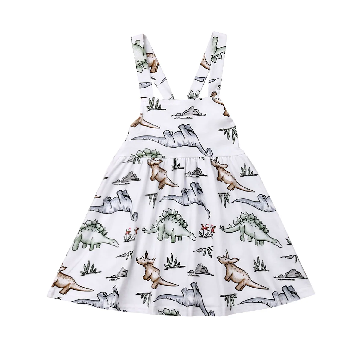 

Toddler Baby Girls Dinosaur Sleeveless Dress Princess Dresses Casual Clothing