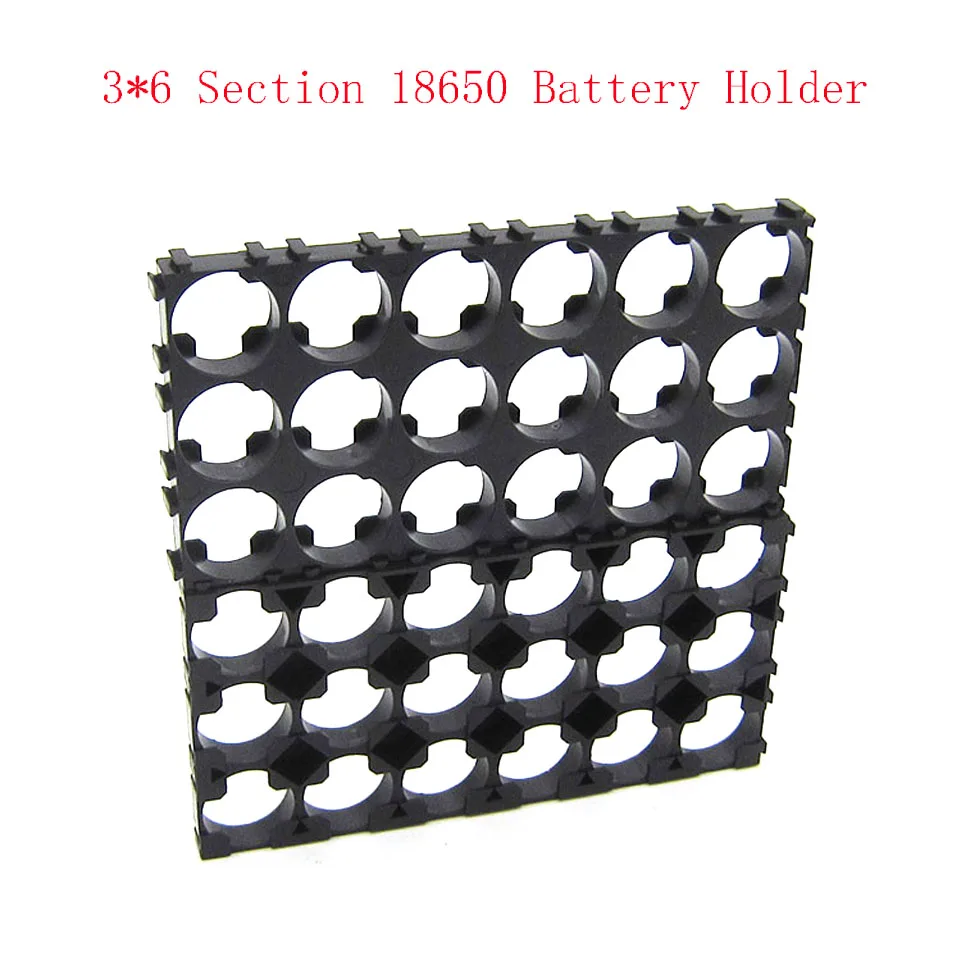 Пластиковый держатель для батарей 3x6 Cell 18650| |