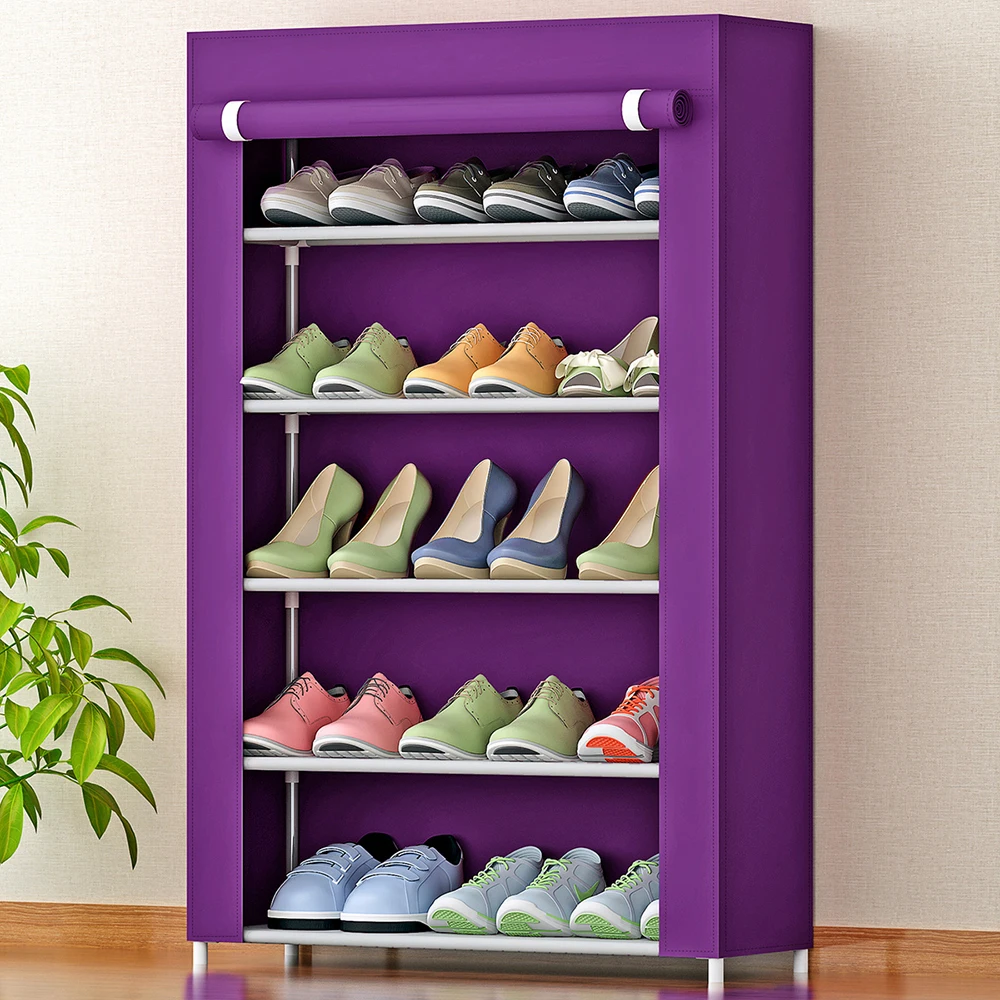 5 Tier Shoe Rack 15 Pairs Fabric Shoes Rack Storage ...