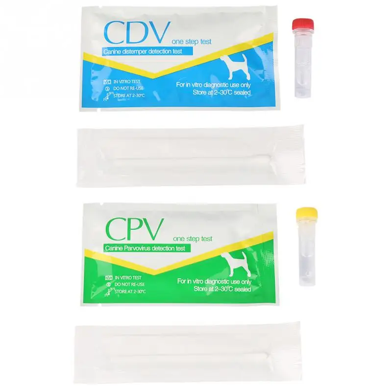 

Zerodis Dog CDV Distemper Virus / CPV Canine Parvovirus Test Strip Pet Supply Care