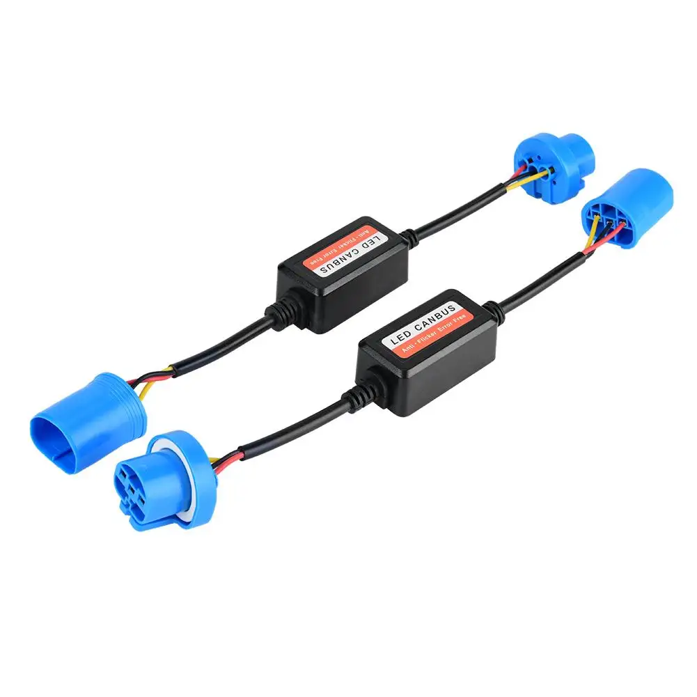 

2pcs Car LED Headlight Decoder 9007 Radio Audio Anti-interference Error Canceler Filter wires for lighting cars New arrives