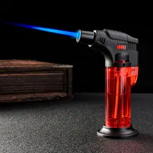 Best Offers 2019 Torch Kitchen Butane Lighter Chef Cooking Refillable Adjustable Flame Lighter BBQ Ignition Spray Gun Picnic Kitchen Tool A