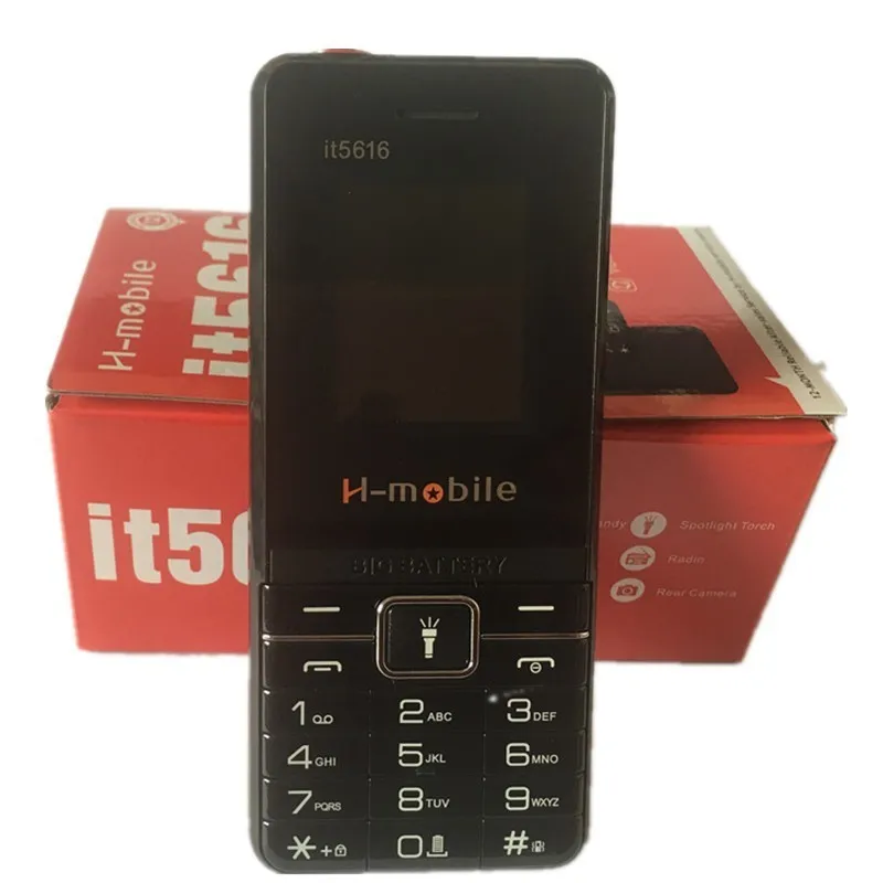 

2019 New H-mobile IT5616 Phone Dual SIM Basic Big Keyboard Quad Band WhatsAPP MP3 FM Bluetooth Loud Speaker 1.77" Cheap Phone