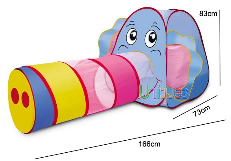 Палатка "Слон" с игровой дом с туннелем палатка с рисунком из мультика пляжный тент для лужайки мяч бассейн с игровой корзиной дом палатка для детей Спорт на открытом воздухе игрушки для младенцев