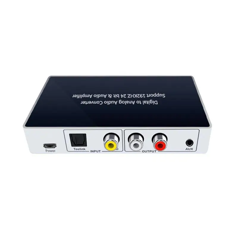 

Portable Digital Audio To Analog Audio Amplifier Remote Control For PS3 PS4 XBOX HD DVD Universal Mini Adapter Amplifier