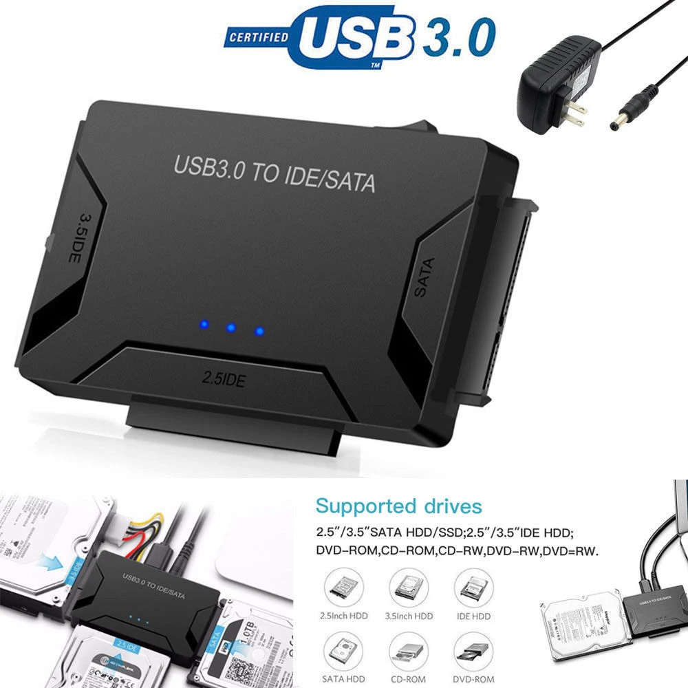 SATA/PATA/IDE к USB 3,0 адаптер конвертер кабельный привод жесткий диск конвертер