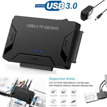

SATA/PATA/IDE to USB 3.0 Adapter Converter Cable Drive Hard Disk Converter