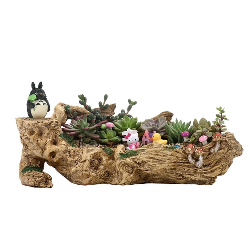 

Creative Unique Decorative Resin Flowerpot Flower Succulent Plants Resin Pot Home Decoration Garden Design for Outdoor Indoor