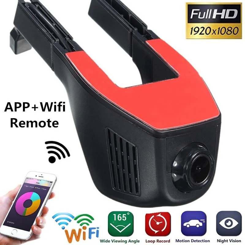 1080P HD WiFi скрытый автомобильный тахограф с широким объективом G датчик ночного