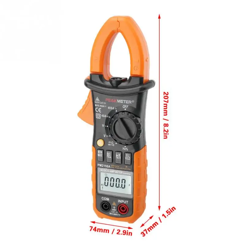 Цифровой тестер PEAKMETER PM2108A ручной измеритель напряжения сопротивления емкости