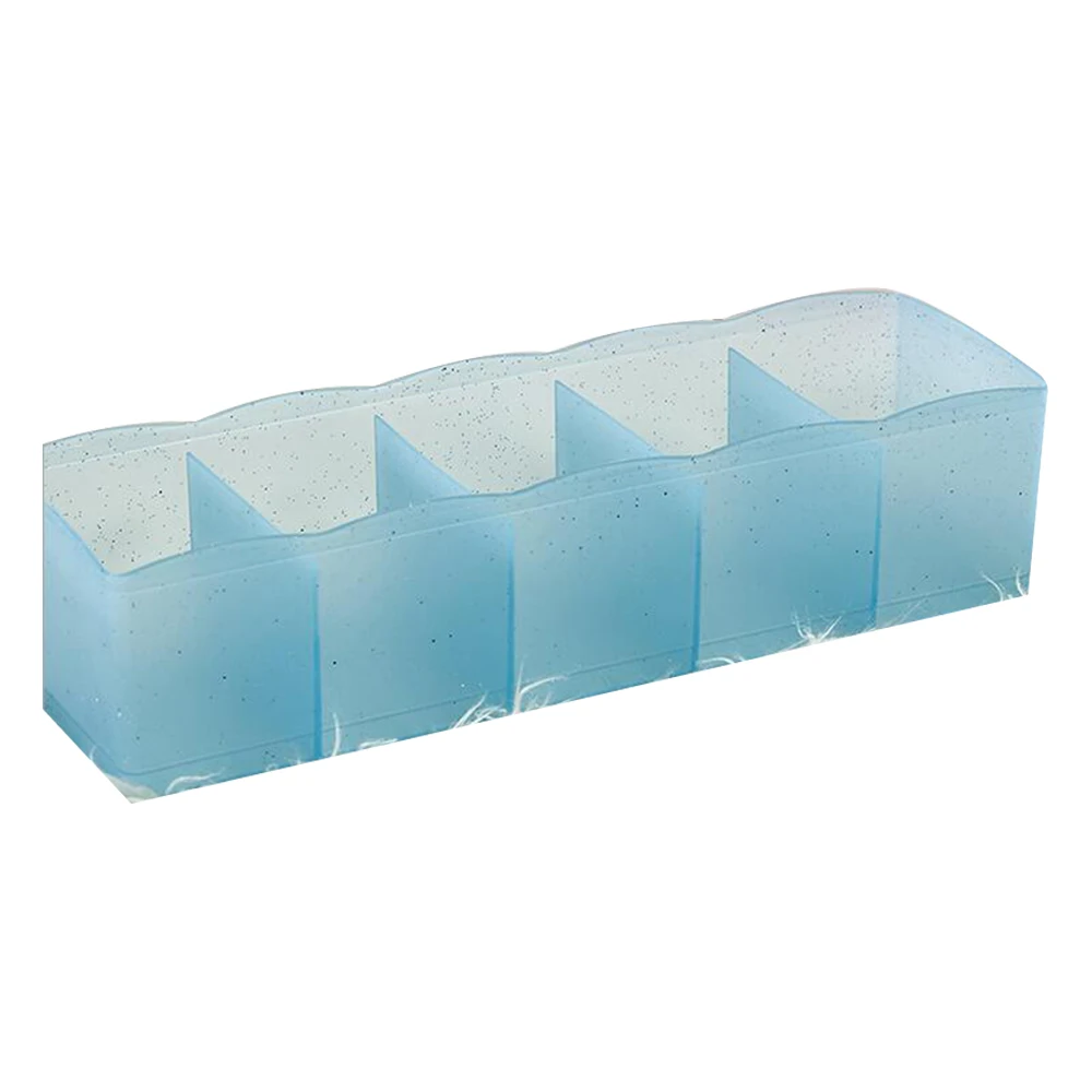 

1pc Multi-Function Desktop Drawer Storage Box Clothing Organizer Five Grid Storage Box Underwear Socks Bra Ties Organizer