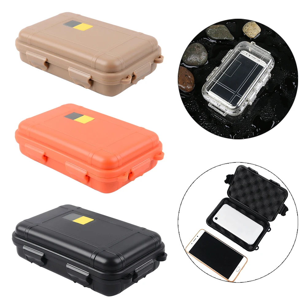 

Waterproof Shockproof Box Environmentally-friendly Waterproof Storage Box Airtight Case Sealed Container 3 Colors Available