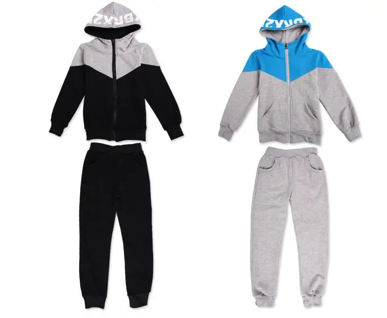 Детский спортивный костюм для бега, куртка с капюшоном+ штаны, Детская демисезонная одежда для маленьких мальчиков, спортивный костюм для 5, 7, 8, 10, 13 лет