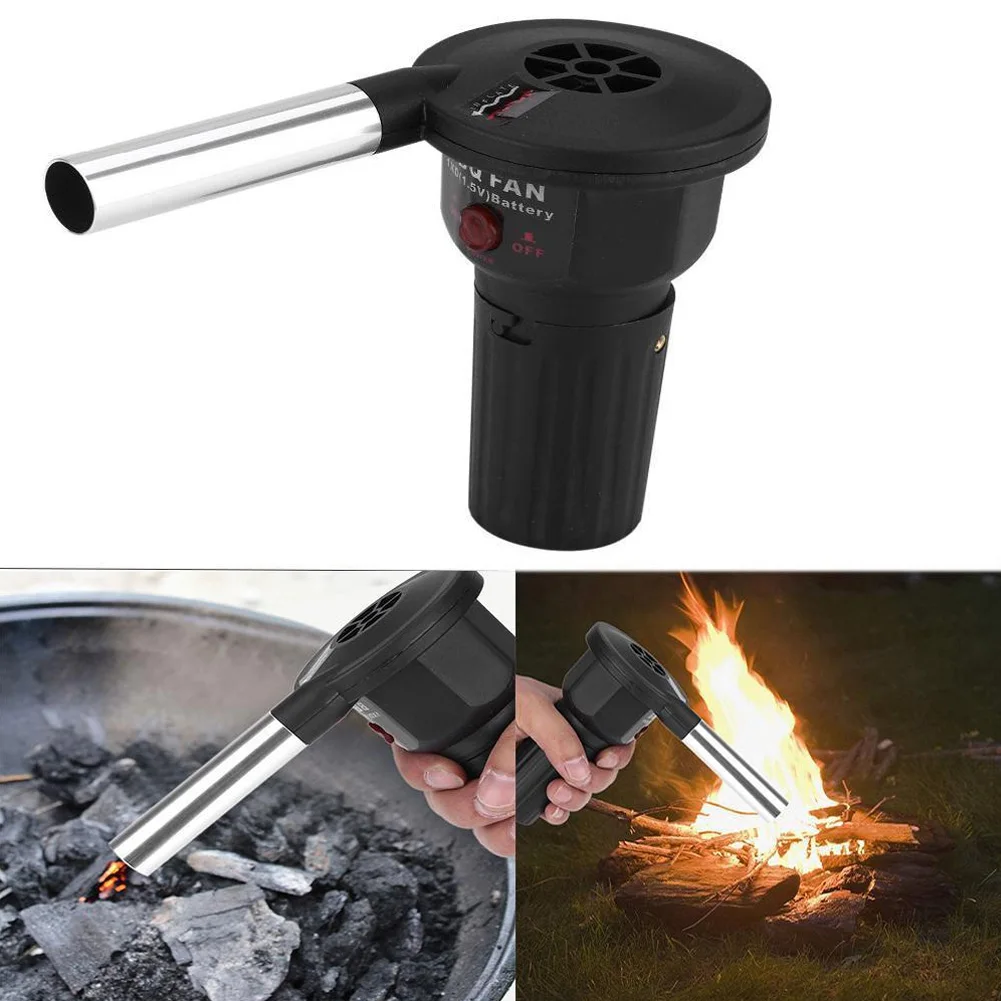 

Home Fireplace Electricity Air Blower Outdoor Portable Safe Picnic Barbecue Fan Cooking