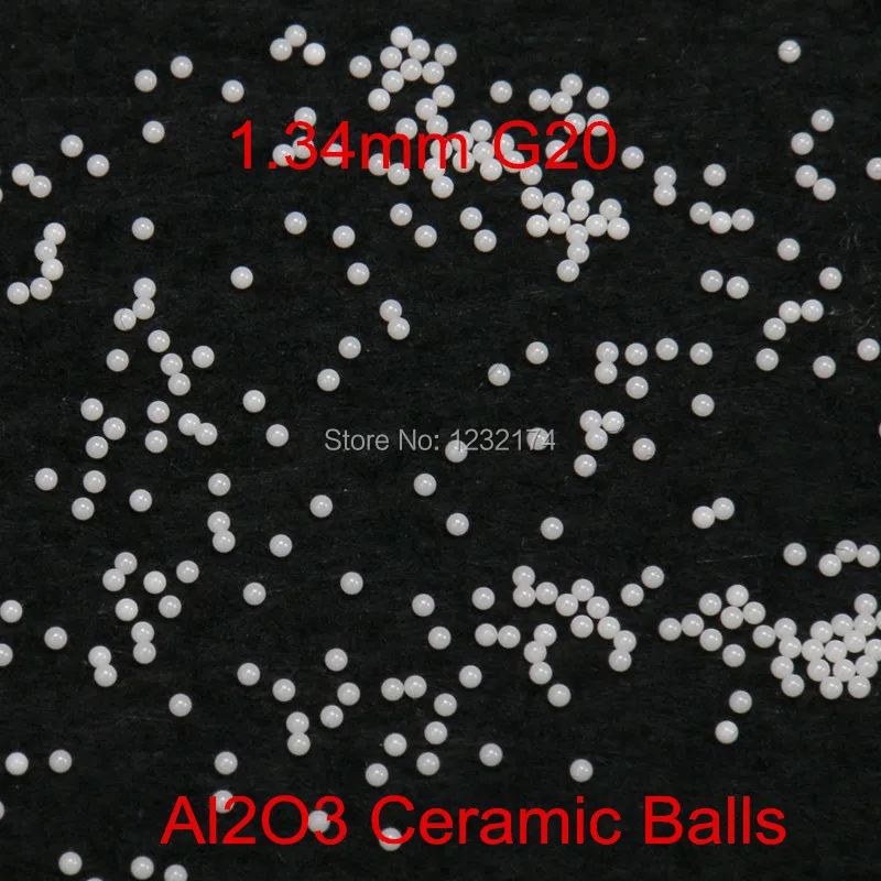 

1.34mm Alumina Oxide Ceramic Ball Al2O3 G20 100PCS/Lot Used for Bearing Pump,Valve,Flow-Meter 1.34mm ceramic ball