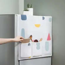 Водонепроницаемая PEVA печати Холодильник Пылезащитный колпак с Сумка для хранения на кухне поставки