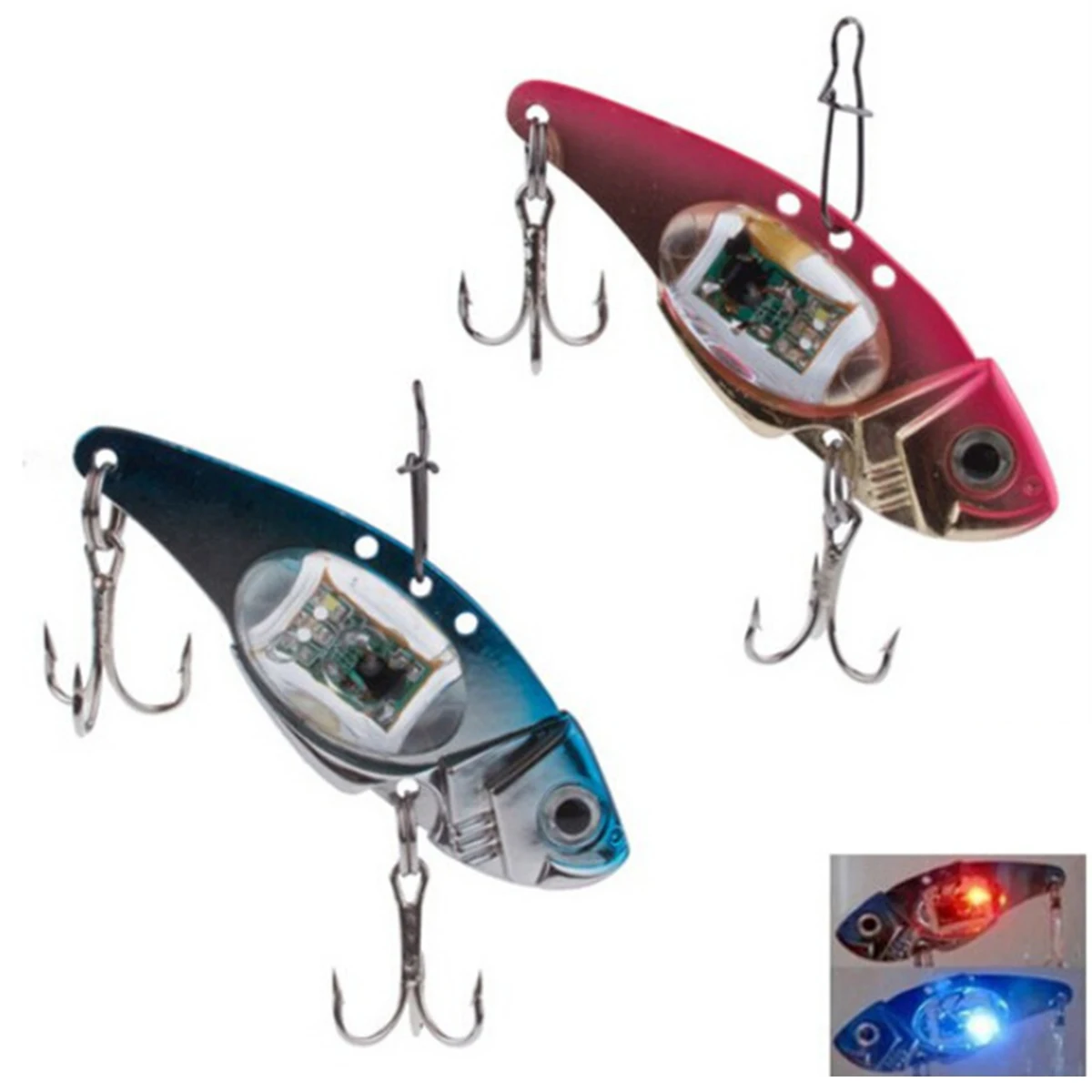 

Mini LED Light Fishing Lure Illuminating Realistic Fish Shape Fishing Bait Deep Drop Underwater Artificial Fishing Tackle
