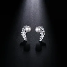 UMGODLY, Новое поступление, роскошные серьги-ветки, кубический цирконий, листья, жемчужные серьги, элегантные женские свадебные украшения