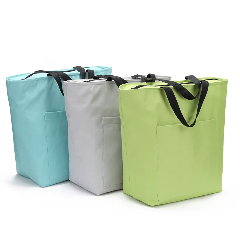 

21L large cooler bag thermal supermarket insulated shopping tote bag ice pack thermos lunch picnic food drinks wine cool bag