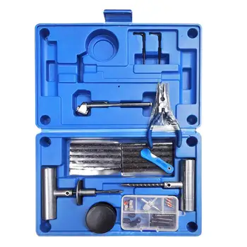 

Car Tire Repair Kit For Car Truck RV Jeep ATV Motorcycle Tractor Trailer Flat Tire Puncture Repair Kit