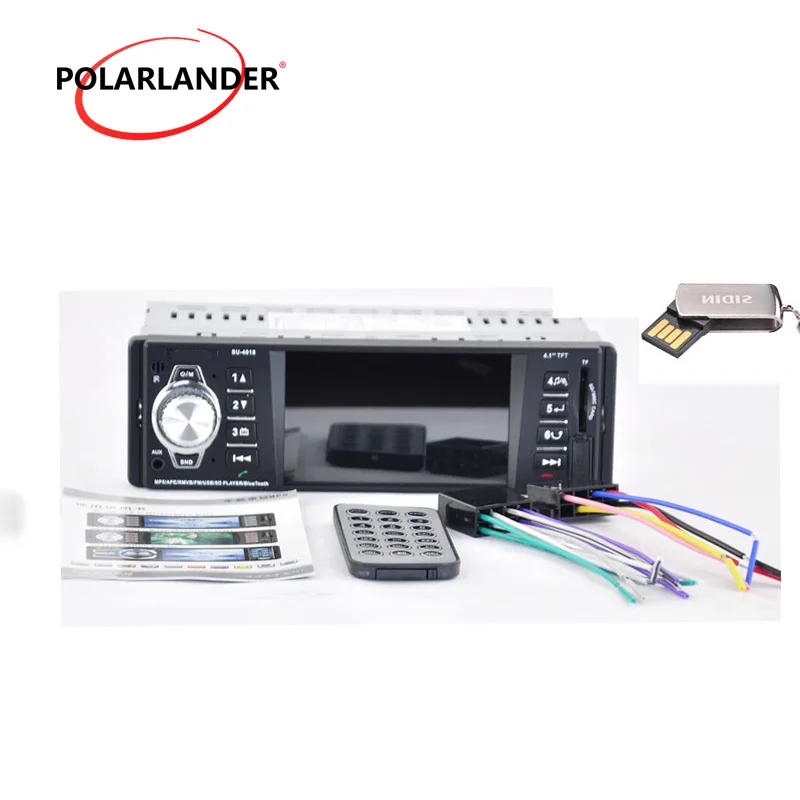 Bluetooth Car Audio Stereo MP4 Player AUX-IN Music FM/USB/SD 1 Din/Remote Control Car Radio Audio Auto Rear Camera Input