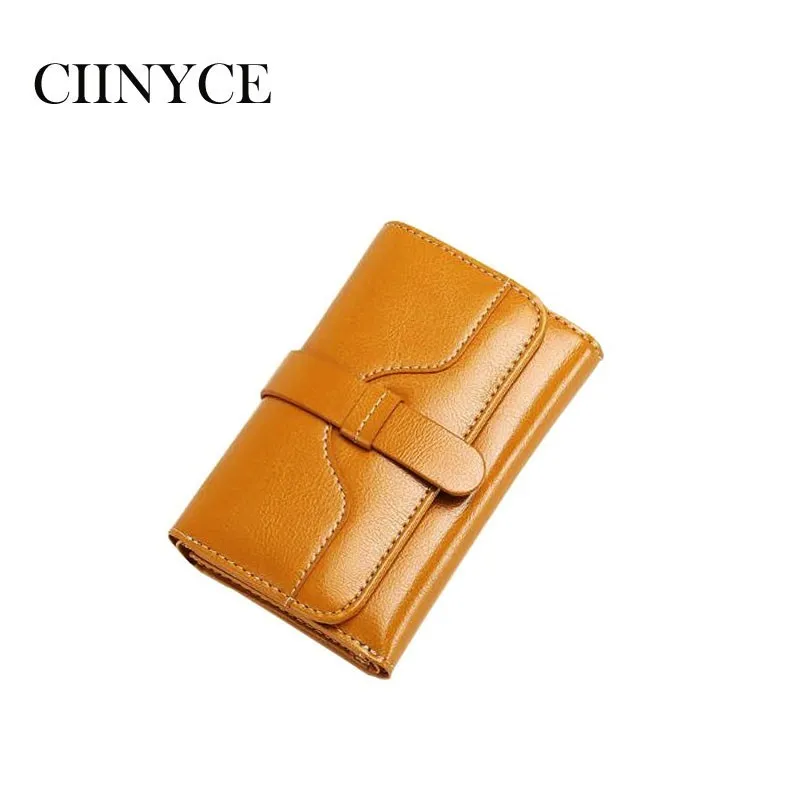

Wallet Women genuine leather top quality female small purse Short with zipper coin pocket card holders Soft Skin Fashion style