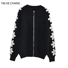 Высокое качество для женщин взлетно посадочной полосы свитеры для новые модные дизайнерские осень и зима трикотажные кардиганы