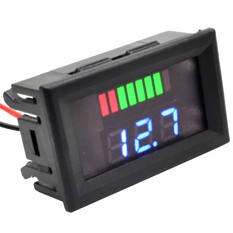 Мини DIY цифровой вольтметр постоянного тока 2 4 V 30V проводной LED ЖК дисплей Дисплей