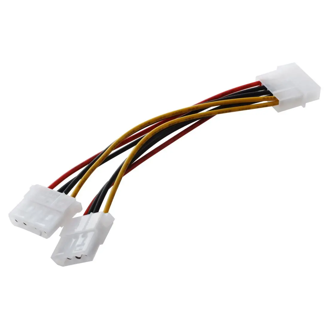 Компьютер Molex 6 дюймов 4 Pin источник питания Y сплиттер кабель 1 папа до 2