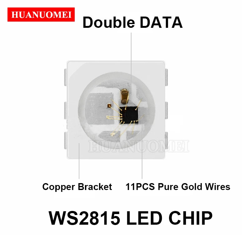 Светодиодный чип WS2815 1000 SMD RGB с интеллектуальным управлением постоянный ток 12 В