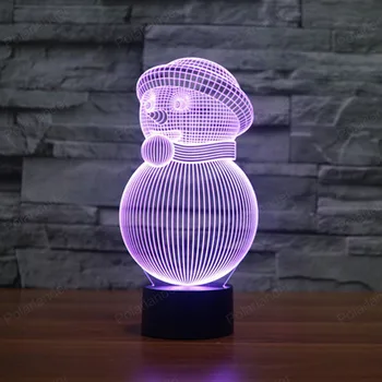

Colorful light energy saving LED illusion lamp creative visual three - dimensional light 3D light