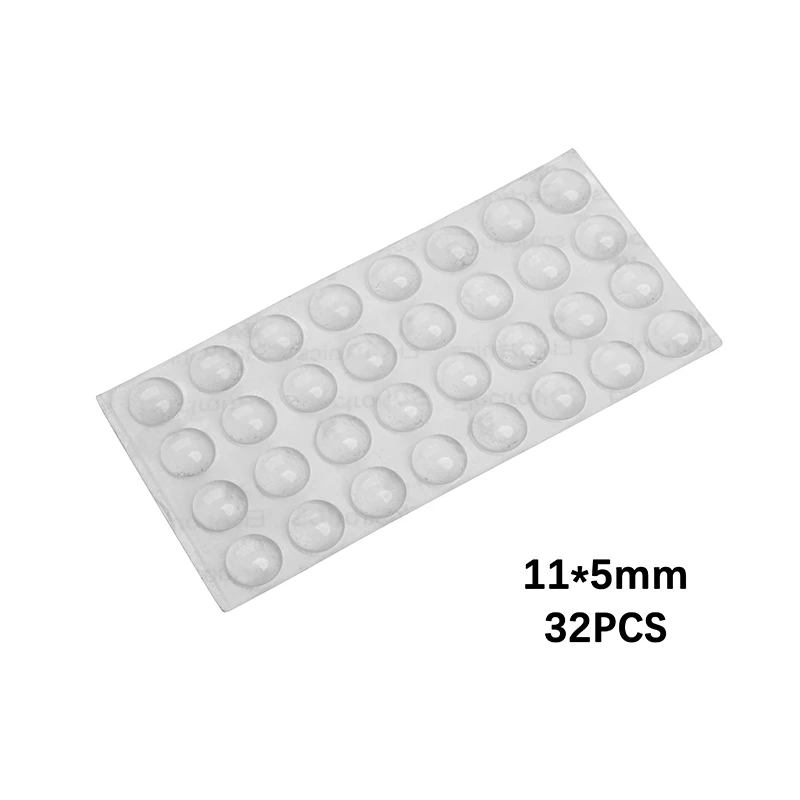 Door Stops cabinet door stop cabinet door buffer silicone bumpers adhesive rubber pads 32Pcs 5MM Thickness Self Adhesive Silicon Rubber Kitchen Cabinet Damper Buffer Pad Furniture Hardware