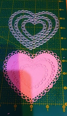  Lace Heart Shape Metal Stencil Embossing Cutting Dies 3D DIY Scrapbooking Craft Photo Invitation Ca - 32996438585