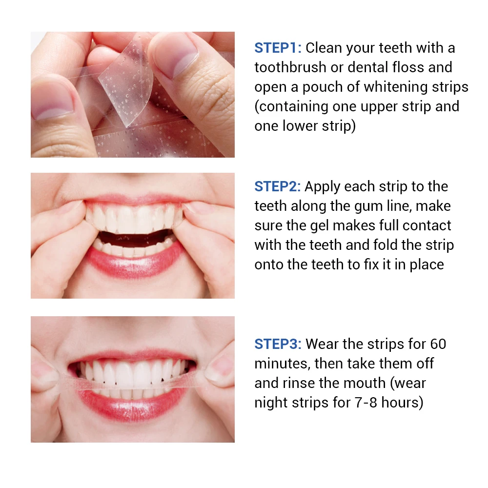 LANBENA отбеливающие полоски для зубов, инструменты для гигиены полости рта, Удаляет налет, пятна, отбеливание зубов, ремонт, отбеливание зубов, 7 пар