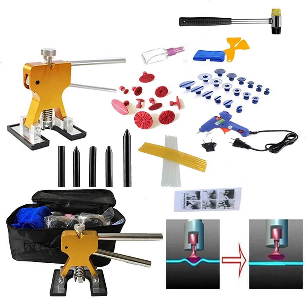 

50PCS/Set Tool Set Multi Function High Quality Pit Repair Dent Puller Car Fixing Tools Car Body Repair Tool Car Truck Vehicle