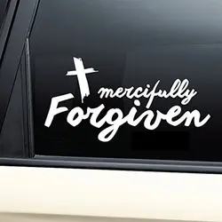 Милосердно прощен Богом Кристианом виниловая наклейка ноутбук автомобиль грузовик бампер окна стикеры