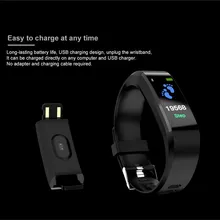 ID115 шагомер экран умный браслет спортивные часы фитнес бег ходьба трекер сердечного ритма шагомер умный Браслет